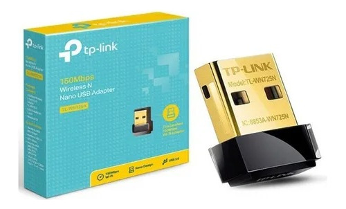 Adaptador Usb Nano Inalambico Tp-link Tl-wn725n 150 Mbps