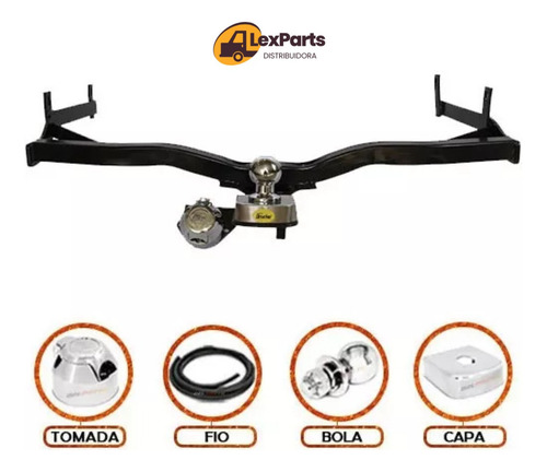Reboque Completo Fixo Ecosport 13 A 21(4x2 E 4x4)com Estepe