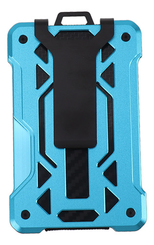Billetera Delgada Con Bolsillo Transparente Para Tarjetas Id