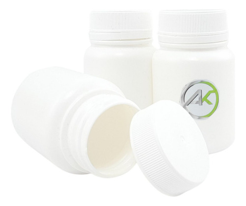 Pote Para Cápsulas 90ml Tampa Lacre 30 Peças Envio Imediato