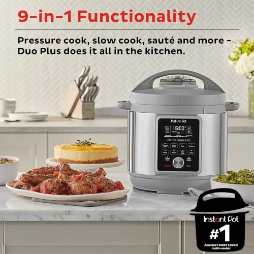 Olla A Presión Eléctrica Instant Pot Duo Plus De Acero Inoxi