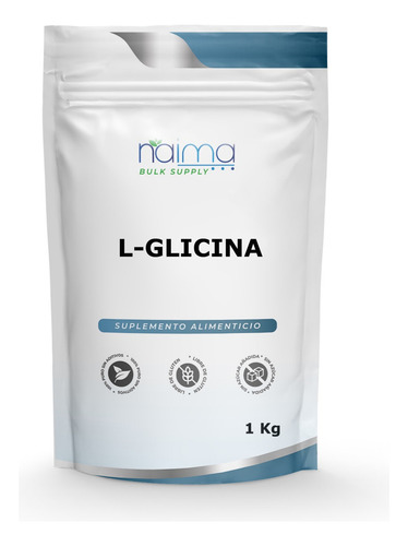 L Glicina 100% Pura 1 Kg Sabor Sin Sabor