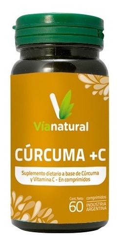 Imagen 1 de 5 de Curcuma + Vit C*60 Comp - Vianatural 60 Comp