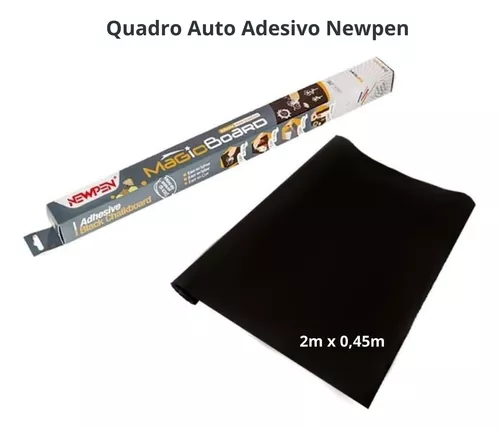 Adesivo Lousa Preto Papel De Parede Fosco 45 cm x 2 Metros Acompanha Kit 5  Giz, Magalu Empresas