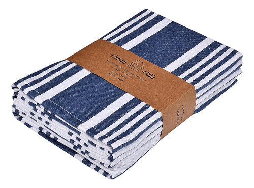 Urban Villa Trendy Stripes Juego De 4 Servilletas (20x20 Pul