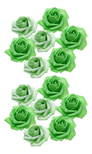 50 Rosas Artificiales De Color Verde Hierba Para Bodas O Dec