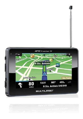 Gps Lcd 4,3 Pol. Touch Tv Digital Rádio Fm Tts E-book Multilaser - Gp034