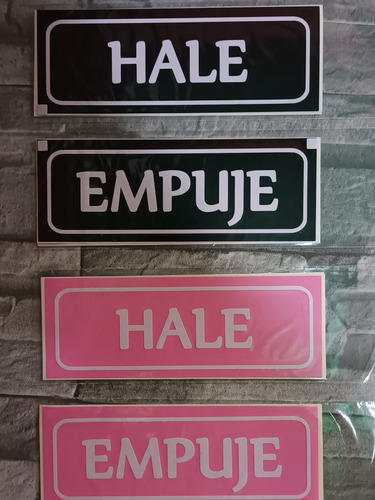 Hale Empuje Stickers, Calcomanias, Autoadhesivos, Rotulados