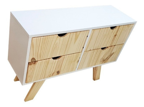 Cómoda Cajonera Escandinava 4cajones - Minimalista Chifonier