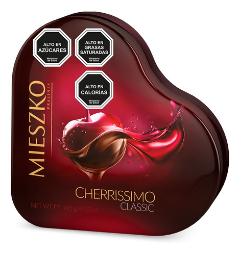 Lata De Bombones Corazón Miesko Cherrissimo Classic 185g