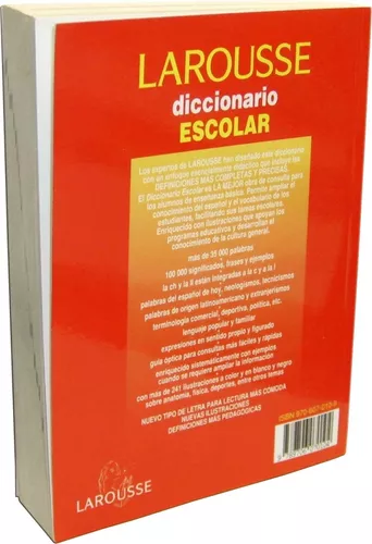 Diccionario Larousse Escolar Primaria Pasta Roja Español