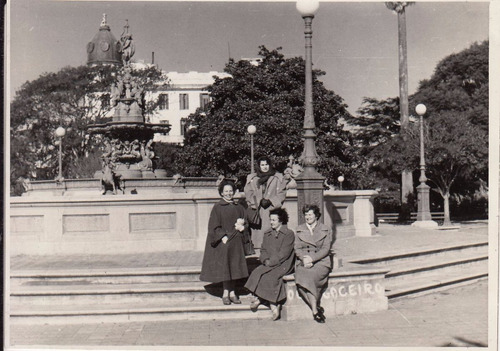 1953 Brasil Fotografia Original En Plaza Ciudad De Pelotas
