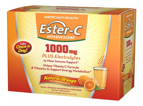 American Health Ester-c 1000 Mg - Efervescentes En Polvo, 83