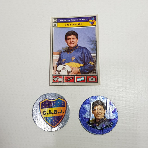 Antiguas Figuritas Maradona Boca Juniors Lote X 3 Mag 61381