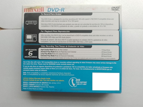 Dvd-r Maxell 16x 5 Unidades No Pack E Com Caixas Acrilicas
