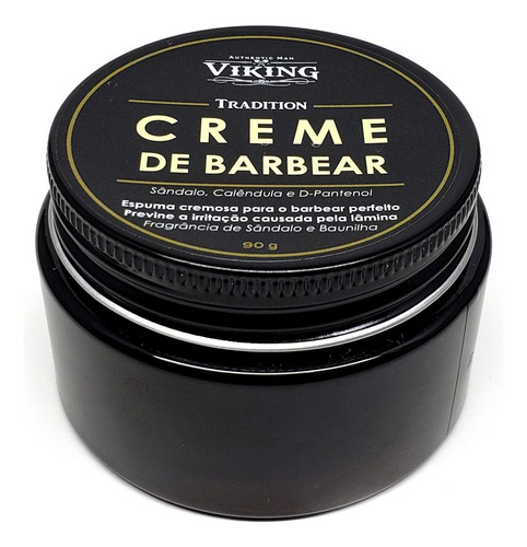 Creme De Barbear Viking Tradition Sândalo 90g