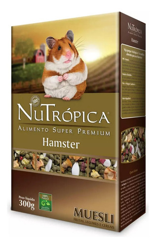 Ração Nutrópica Para Hamster Muesli Adulto 300g