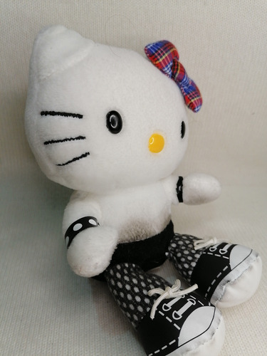 Peluche Original Hello Kitty Rock Ty 14cm. Sentada. | Cuotas sin interés
