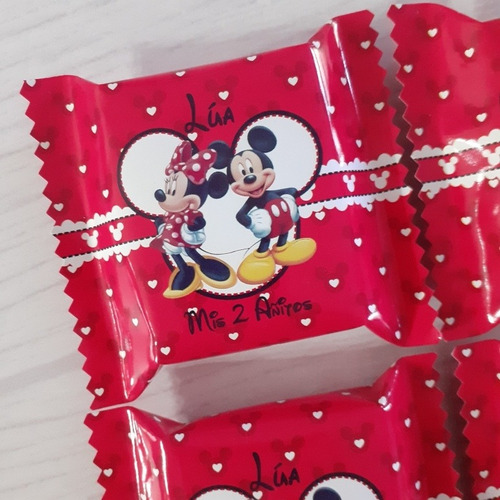 Golosinas Personalizadas - Candy Bar Mickey Y Minnie Mouse