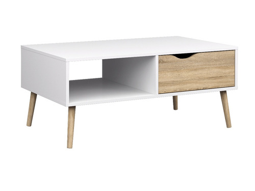 Mesa Para Tv Mod. Oslo Color: Roble Sonoma Y Blanco