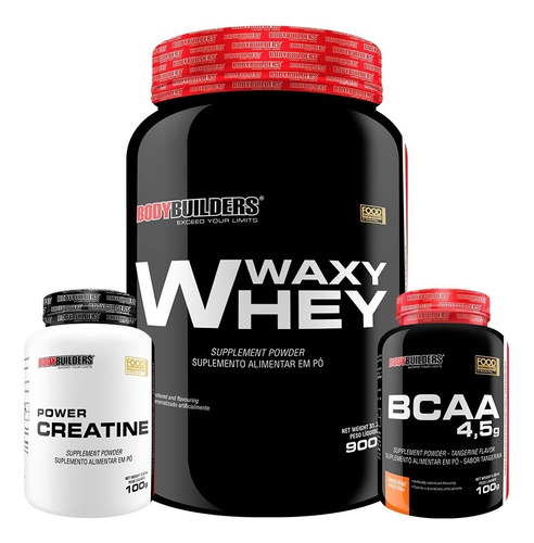 Suplementos Musculares Whey + Bcaa + Creatina Sabor Baunilha