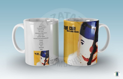 Taza The Cure Boys Don't Cry. Kiss Me. Y Más Albums