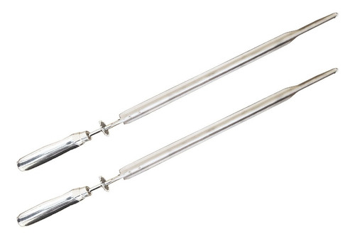 2 Espetos Espada Para Churrasqueira Soft Grill Giratório