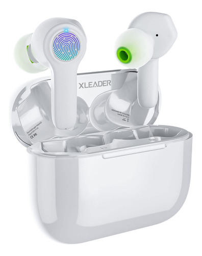 Blanco Perla Auricular Bluetooth Xleader Pro Smart Touch 48