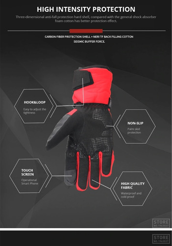 Guantes Caña Larga 100% Impermeables Termicos Y Tactiles