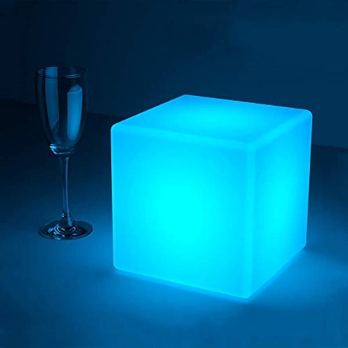 Cubo De Luz Led De 7 Pulgadas: 16 Rgb Que Cambia De Color