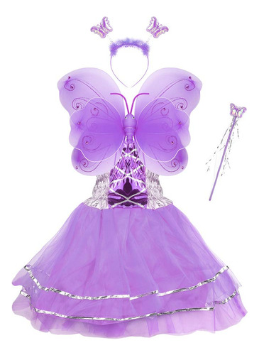 Conjunto De Disfraz De Princesa Para Ninas De Halloween Con 