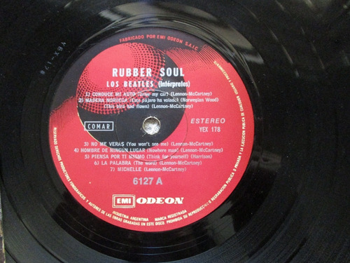 Imagen 4 de 4 de Los Beatles - Rubber Soul (odeon 6127)