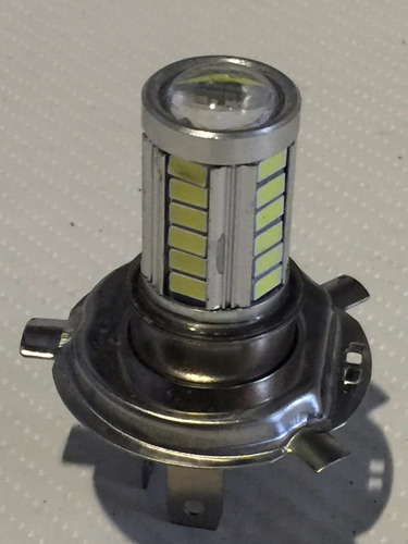 Lampara H4  Leds/12v Corta& Larga P/ Auto Moto C/ Lupa C/1