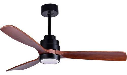 Ventilador Techo Igoto Biena 52, 3 Palas Color Negro V5203