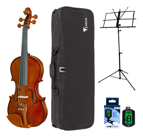 Violino Eagle Ve441 4/4 + Afinador+suporte Partitura Brinde