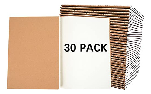 Paquete De 30 Cuadernos En Blanco Para Viajeros, Regalos Par