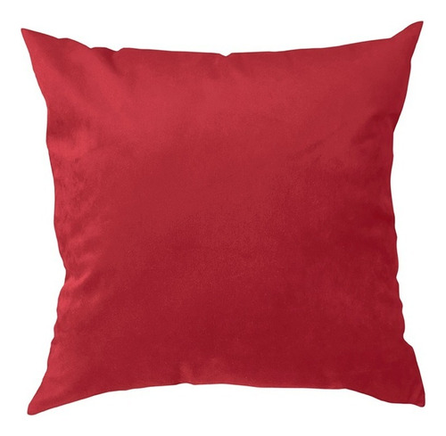 Pack 4 Cojines Velvet Rojo 40x40 Cm.marca Palermo