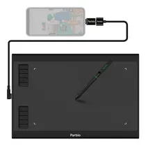 Comprar Tableta Digitalizadora Dibujo Parblo A610plus V2 10x6 PuLG Color Negro