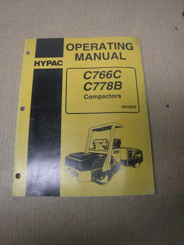 Hypac C766c C778b Compactor Operator Operation & Mainten Ggq