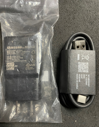 Cargador Samsung Original Carga Rápida Nuev0 Para Cel Tipo C Negro (Usado)