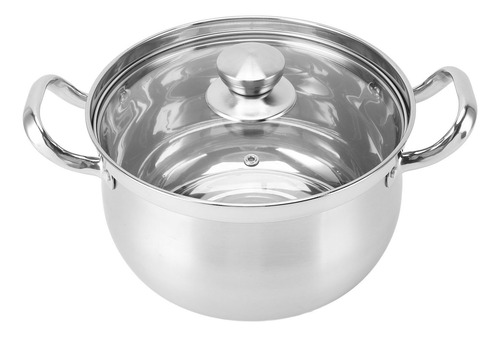 Olla De Acero Inoxidable Para Sopa, 24 Cm, 201, A Prueba De