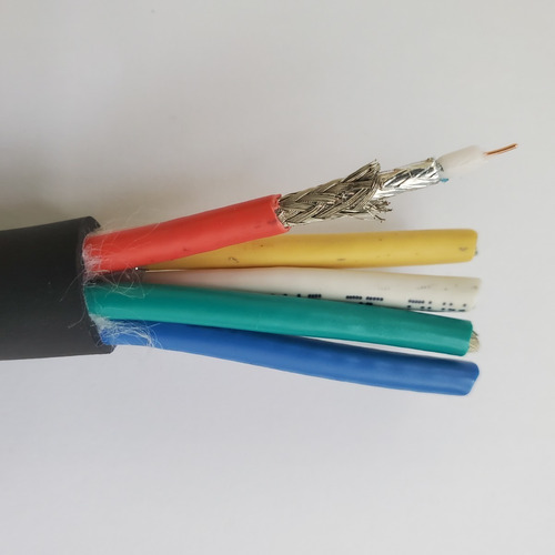 Cable Minicoaxial  Video 5 X Mini-coax Rgb/compoent 75 Ohms 