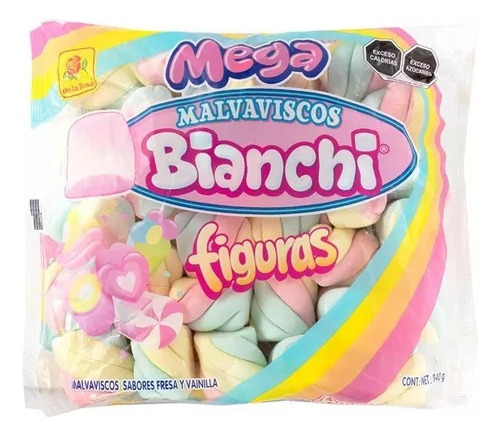 Bianchi Malvaviscos Figuras Fresa Vainilla De La Rosa 8.4kg