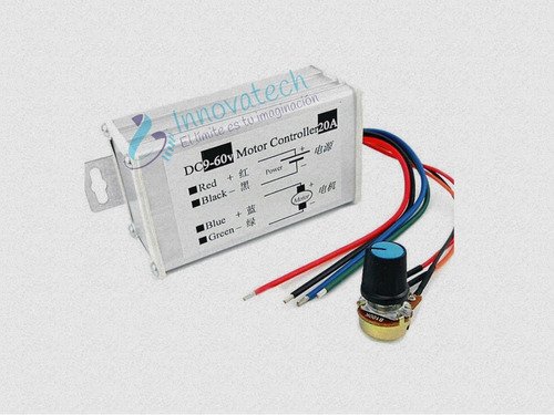 Controlador De Velocidad Motores Dc 20a 9v Hasta 60vdc Pwm