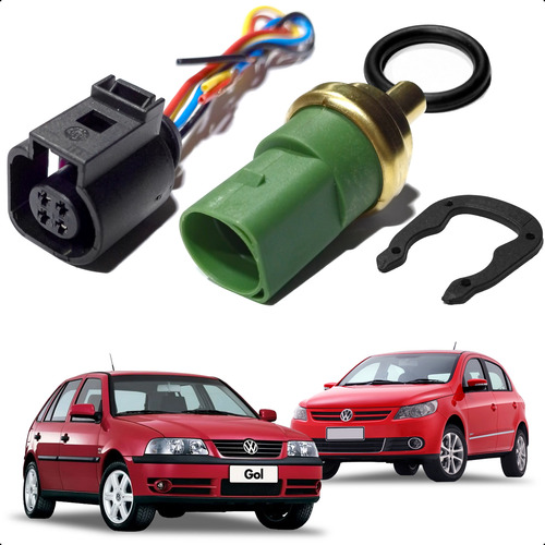 Sensor Temperatura Plug Chicote Gol G3 G4 G5 2002 Até 2014