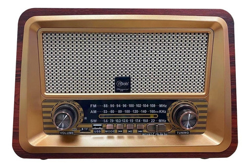 Radio Portatil Bluetooth Retro Stezzano Microlab Mod 9136 