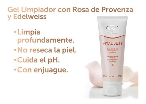 Crema De Hidratación Profunda + Gel Limpiador Vital Just! Lz
