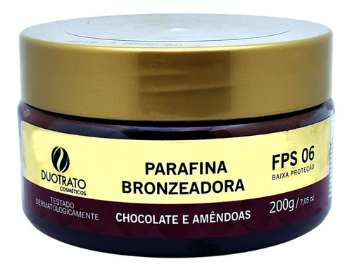 Parafina Bronzeador Chocolate 200g Duotrato
