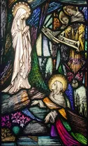 Comprar Lienzo Canvas Arte Sacro Nuestra Señora De Lourdes 133x80
