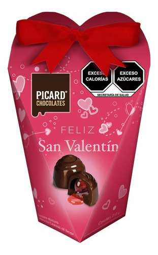 Picard Chocolate San Valentin Relleno De Cereza 210 Gr